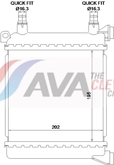 AVA COOLING SYSTEMS BW2656 Radiator, motorkjøling