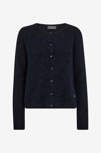 MOS MOSH - Kardigan mmAlmine Knit - Blå MOS MOSH - Kardigan mmAlmine Knit - Blå