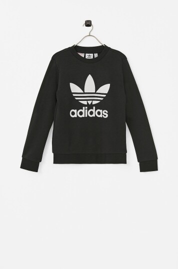 Adidas Originals Sweatshirt Trefoil Crew Svart