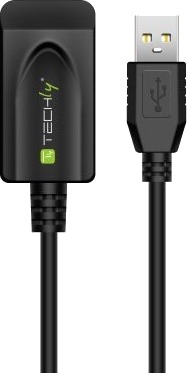 Techly Iusb Rep220ty3 20 M Usb A Usb A Usb 2.0 0,48 Gbit/S Sort