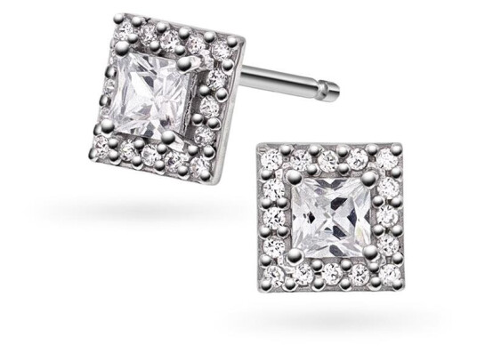 Pan Jewelry Øredobber i 925 sølv med zirkonia