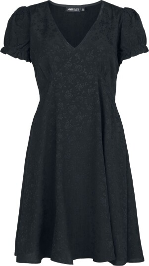 Jawbreaker Rockabilly Kort kjole Jacquard Babydoll Kjole XS til 4XL Damer svart