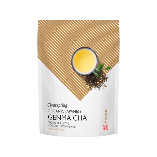Clearspring genmaicha grønn te løsvekt 90 g