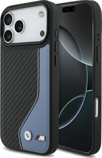 BMW M MagSafe Karbon Logo Etui til iPhone 17 Pro Max - Blå