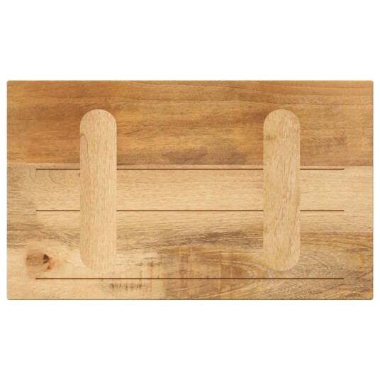 Bordplate 50x20x3,8 cm rektangulær grovt heltre mango 371356 Bordplate 50x20x3,8 cm rektangulær grovt heltre mango 371356
