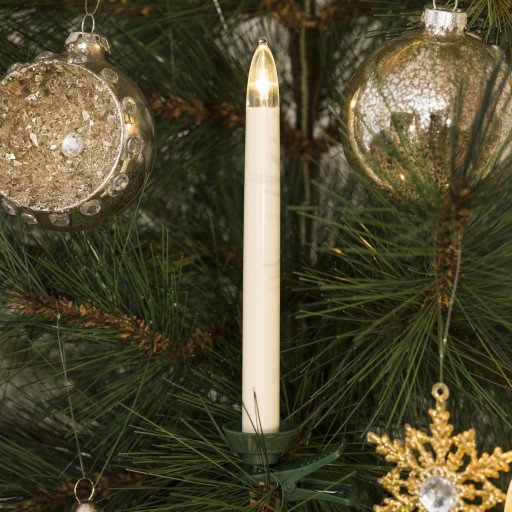 Konstsmide Trådløse Juletrelys med fjernkontroll 16cm 10 stk Konstsmide Trådløse Juletrelys med fjernkontroll 16cm 10 stk
