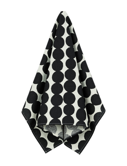 Marimekko Home Räsymatto Tea Towel 43X70 - Black - 43X70CM