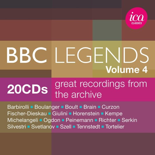 Diverse Klassisk, Nadia Boulanger, CLIFFORD CURZON, Carlo Maria Giulini BBC Legends, Vol. 4 CD