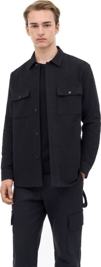 Tiger of Sweden Bishop Cotton Overshirt Black