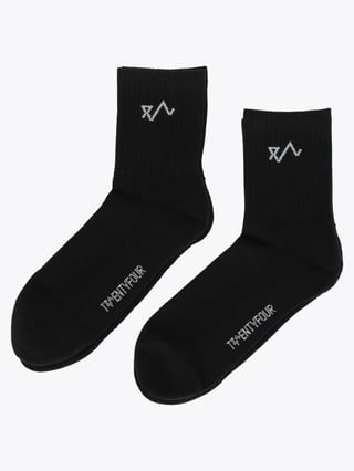 Twentyfour & Sportsokk Mid 2 pakk Sort 35 38