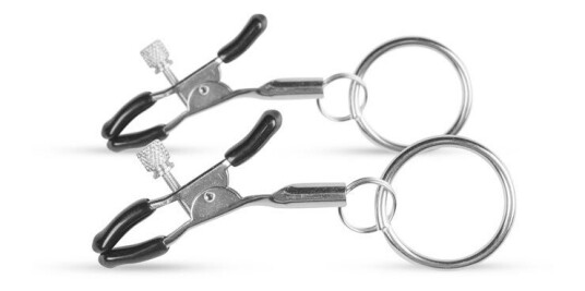 EasyToys Fetish Brystklemmer I Metall M/ring