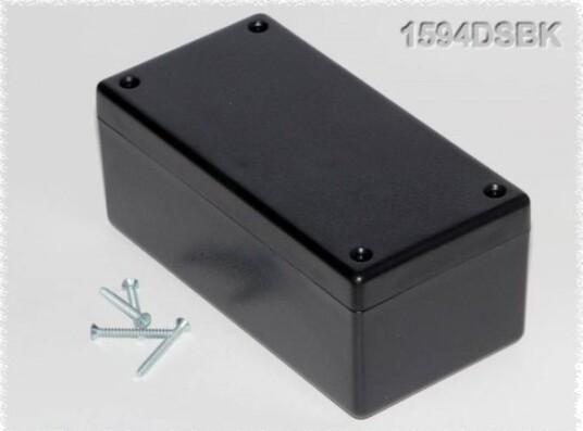 Hammond Electronics 1594Dsbk Universal Kapsling 131 X 66 X 55 Abs Svart 1 Stk