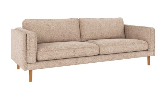 Rowico Home Braden 3 seters sofa Lys beige Anna 2 Eikben