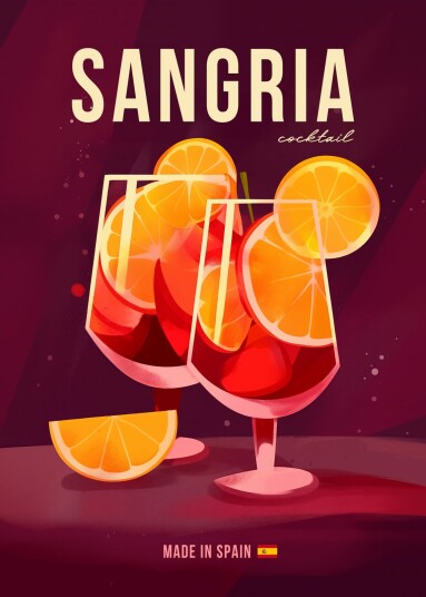 Plakat Sangria Cocktail