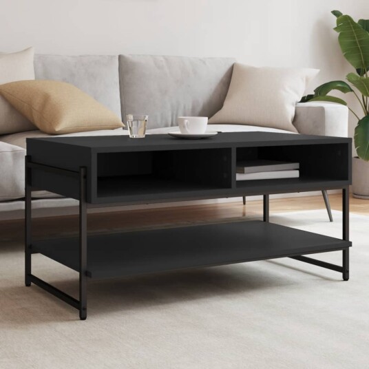 Salongbord svart 90x50x45 cm konstruert tre 8721012340190