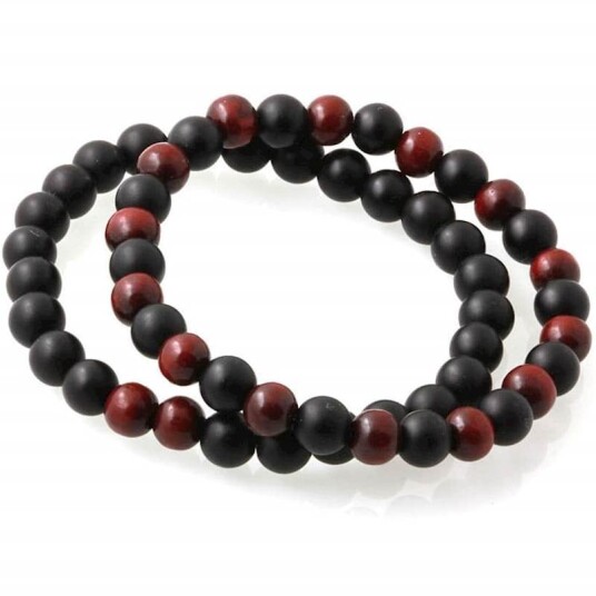 2 perle armbånd "Wine" 2 perle armbånd "Wine"