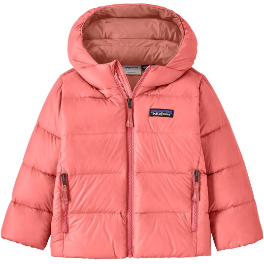 Patagonia Baby Hi Loft Down Sweater Hoody Sparkle Pink 3 år