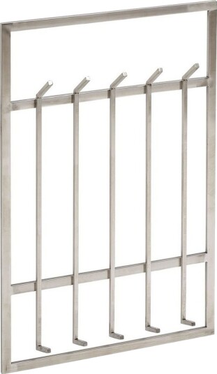 Garderobe Wohnling Vegghengt klesstativ 10 metallkroker polert matt -