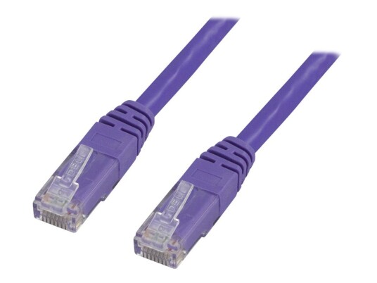 Deltaco Cat6 20m Koblingskabel RJ-45 Lilla UTP