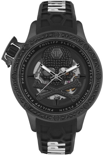 Philipp Plein Herreklokke PWUAA0423 Hyper Sport Sort/Gummi Ø46 mm Philipp Plein Herreklokke PWUAA0423 Hyper Sport Sort/Gummi Ø46 mm