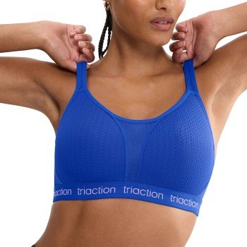 Triumph Triaction Energy Lite Padded Sports Bra EX BH Kornblå B 75 Dame
