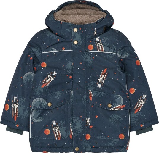 Mikk line Polyester Jacket Aop Navy 110
