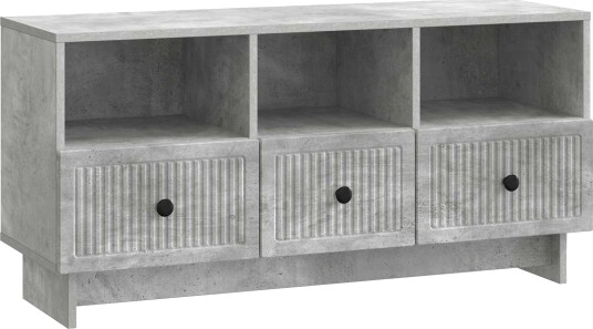  TV skap med skuff Betonggrå 102 x 34,5 x 50 cm Konstruert tre