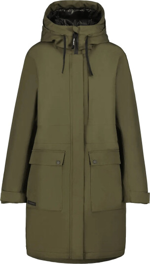 Icepeak Icepeak Addie/Wm Wadded Parka Khaki green 44 95 cm