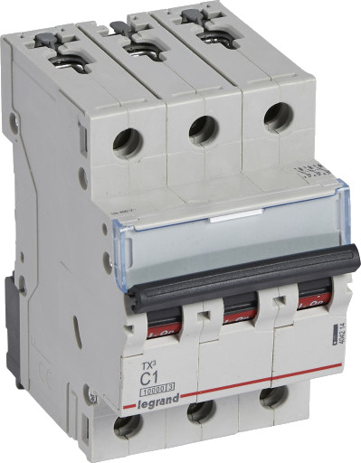 Legrand TX³ MCB automatsikring C1 3P 3M 10/10kA