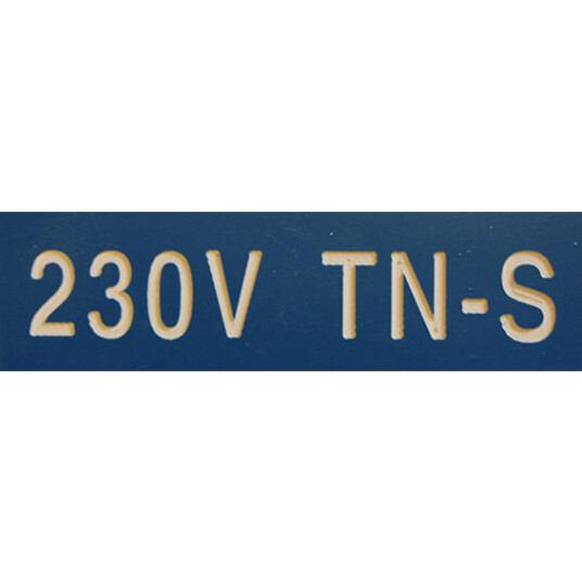 Cenika Merkeskilt 230v Tn-S 25x80mm Blå