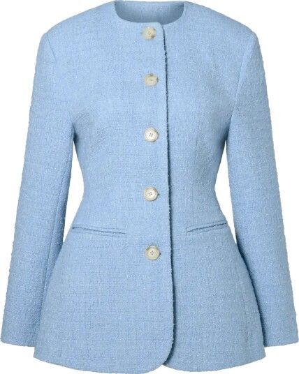 Malina | Carol Fitted Round Neck Blazer | XS