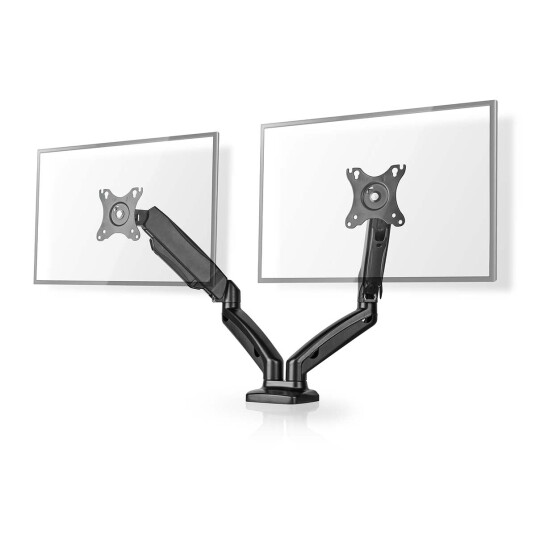 Nedis Dobbel Skjermfeste for 15-32" PC-skjermer - Justerbar Høyde og Tiltbar Design