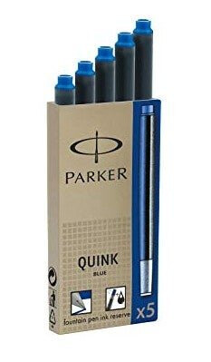 Blekkpatron Parker Quink Permanent Blå 5pk