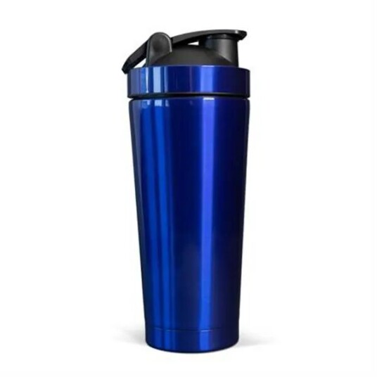 K2K Metal Shaker, 820ml, Glossy Blå Metallshaker