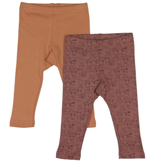 pippi Leggings 2-pakning Burlwood pippi Leggings 2-pakning Burlwood