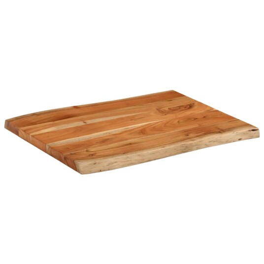 Bordplate 70x60x3,8 cm rektangulær heltre akasie naturlig kant 370643 Bordplate 70x60x3,8 cm rektangulær heltre akasie naturlig kant 370643