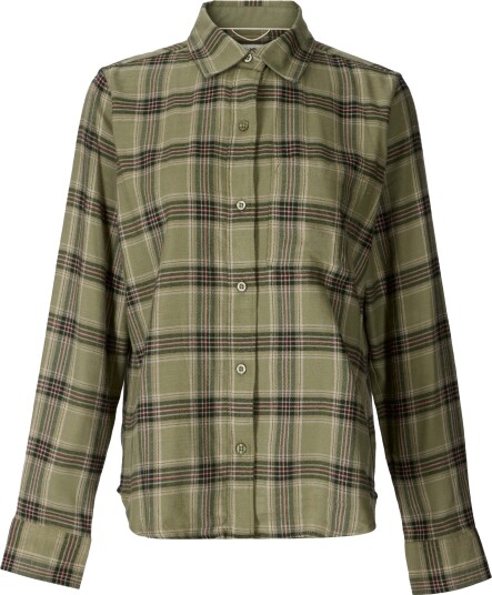 Marmot Women"s Rush Creek Lightweight Flannel Ls Olive Grove Plaid L