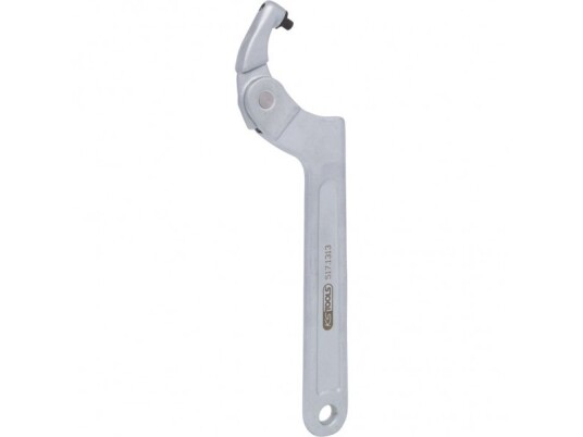 Ks Tools 517.1313 Hakenøkkel Kromfarget Kromvanadiumstål Skralle 32,34,35,36,40,41,42,45,50,52,55,58,60,62,70,75 mm 21 Cm