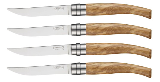 Opinel Chic stekekniver 4 stk olivengrønn Opinel Chic stekekniver 4 stk olivengrønn