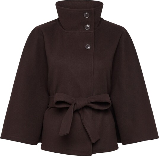 Gina Tricot Belt Cape Jacket Brown M/L