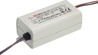 Mean Well Apv 16 15 16 W Ip20 90   264 V 1 A 15 V 40 Mm
