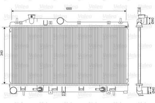 Radiator VALEO 701554 Radiator VALEO 701554