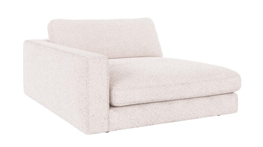 Rowico Home Duncan 1,5 seters sjeselong V Hvit Anna 1 129 x 150 x 78 cm Hvit