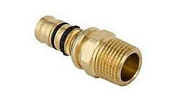 Geberit Mepla 26 mm x 1" Overgangsnippel for Hydraulikk