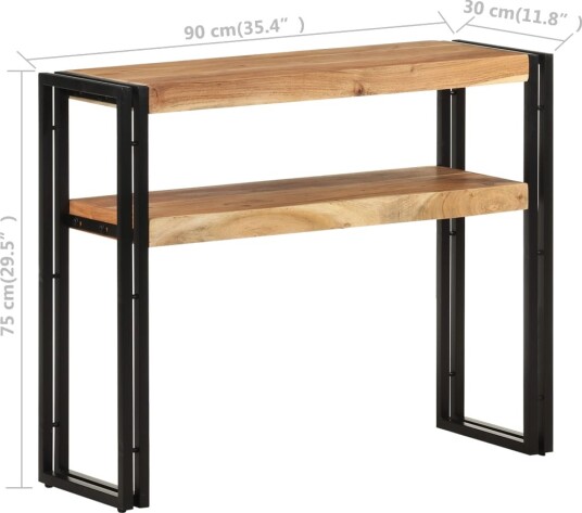  Konsollbord 90x30x75 cm heltre akasie 8720286069202