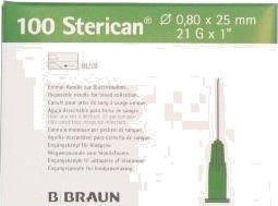 Sterican kanyle 21Gx1 0,8x25mm 100 stk Sterican kanyle 21Gx1 0,8x25mm 100 stk