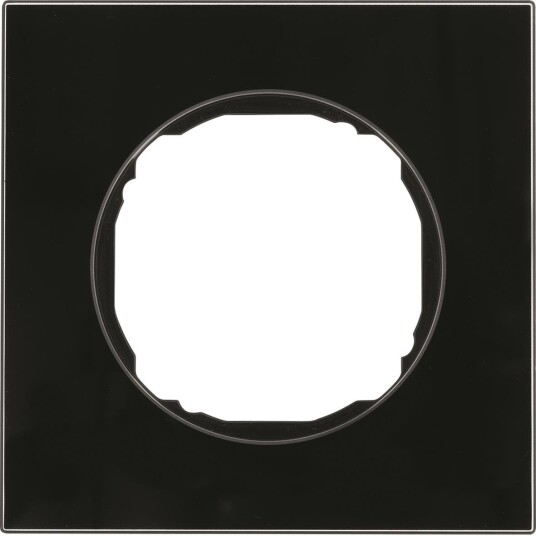 Hager 10112616 Dekkramme R.8 Glass Svart 1 Rom
