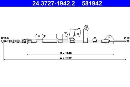 Bremsewire ATE 24.3727 1942.2