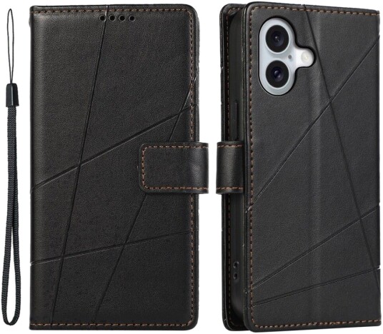 Trolsk Lommebokdeksel Elegant (iPhone 16) Svart