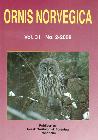 Norsk Ornitologisk Forening Ornis Norvegica   2008 2